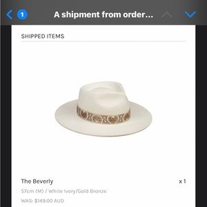 Beverly lack of color hat - brand new never worn